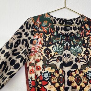 Ali Miles Tunic Top Small Mixed Media Artsy Funky Tuscan Mediterranean Minimalis